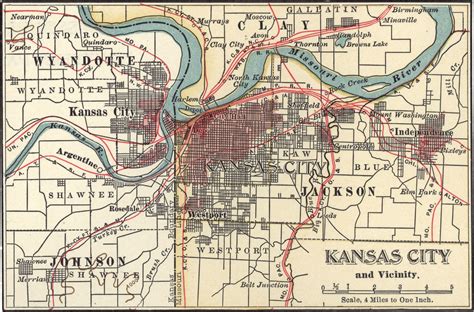 Map of Kansas City MO